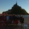 Judo Gruppe vor Mont Saint Michel